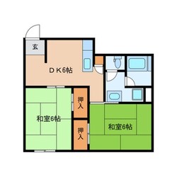 小篠マンションの物件間取画像